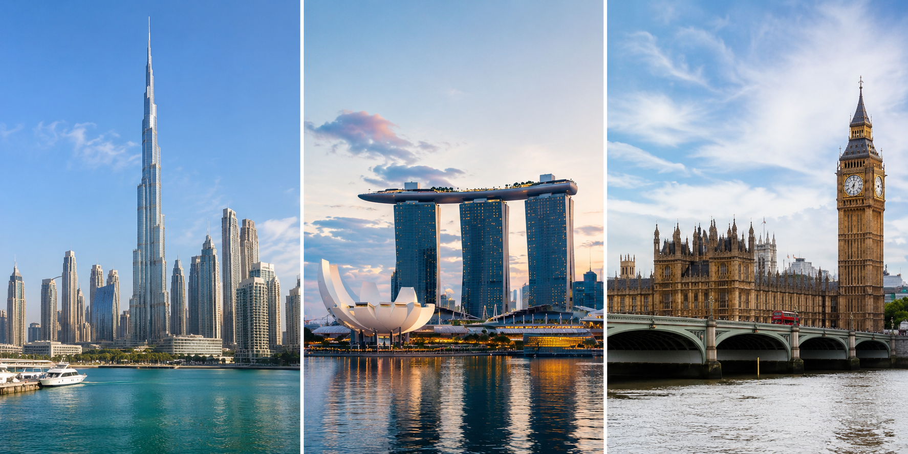 UAE vs Singapore vs UK